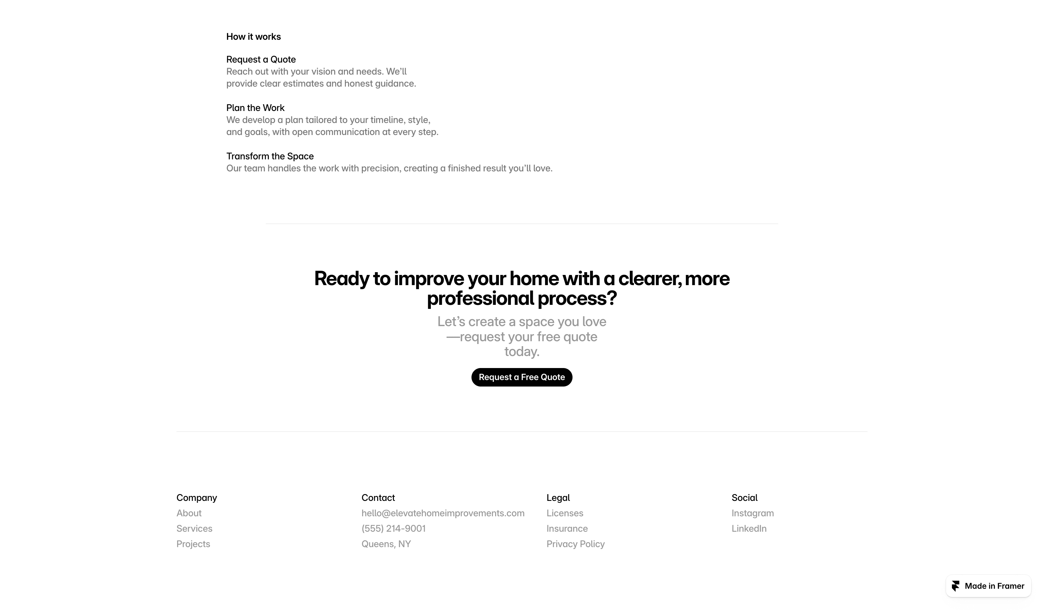 Home Improvement Website Demo screenshot 6